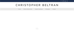 Desktop Screenshot of christopherbeltran.com